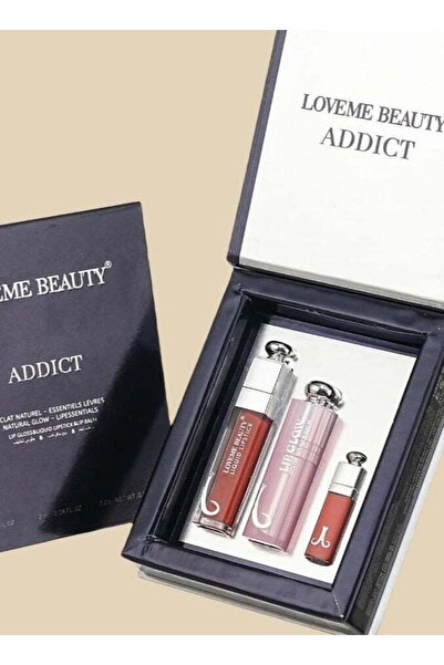 Lafme Beauty أحمر شفاه يدوم طويلاً + ملمع شفاه + مرطب شفاه