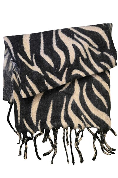 by Alexandra Vacarusi Animal print tiger pattern scarf/scarf, thick soft pattern
