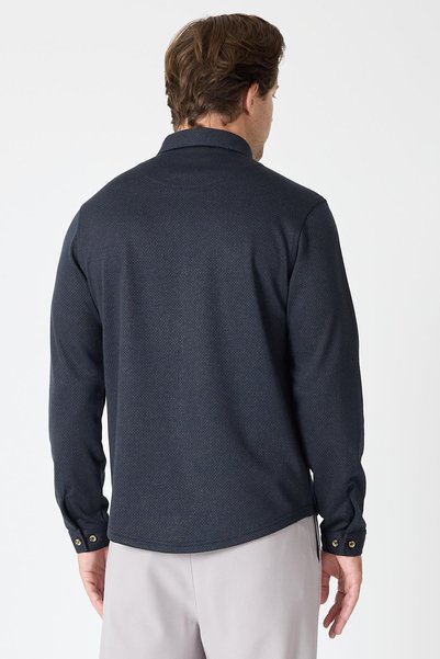 intersivin Men's Long Sleeve Winter Knitwear Cnls-07 Shirt -Toprak