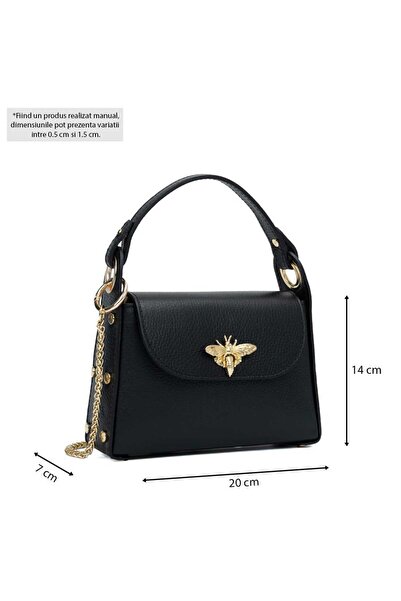 Tiffany genuine leather handbag - Black