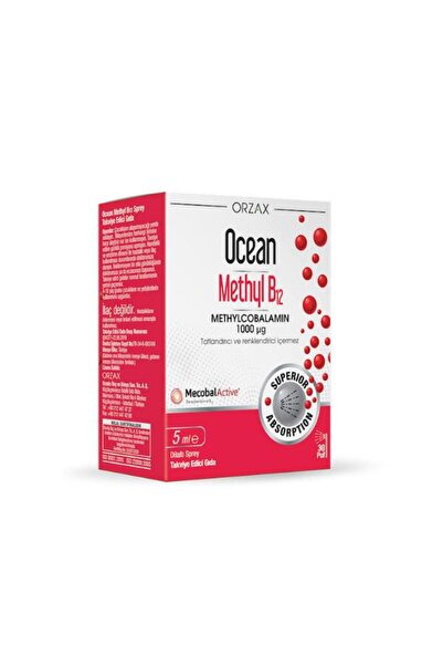 Orzax Ocean Methyl B12 Metilkobalamin 1000 uq 5 ml Sprey