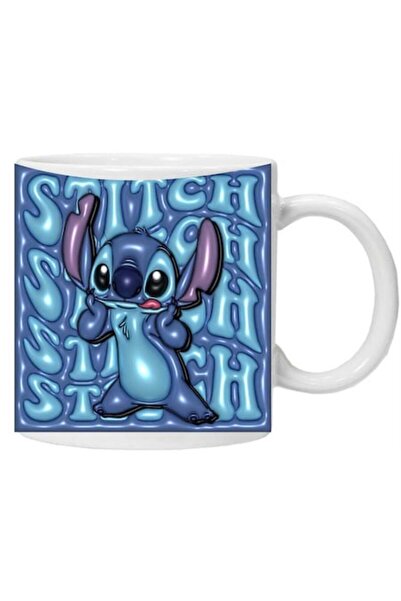 CRD PRINT Personalized mug with "Stitch 2" print, White, Ceramic, 330 ml