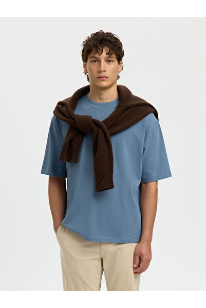 SELECTED T-Shirt mit Rundhalsausschnitt 100% Baumwoll