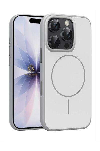 Massemr Apple iPhone 16 Pro Max Magsafe Compatible Transparent Shock Absorbing Premium Protective Phone Cover