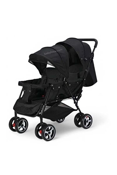 Generic Double Twin Stroller with Two Seats - Easy to Maneuver