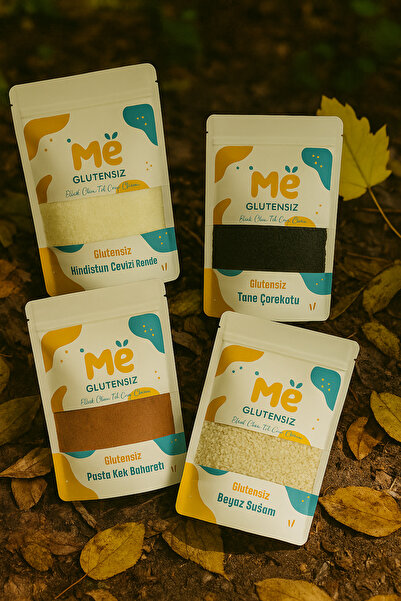 Glutensiz Me 100 Gr Glutensiz Pasta Kek Börek Seti - Susam, Çörekotu, Hindist...