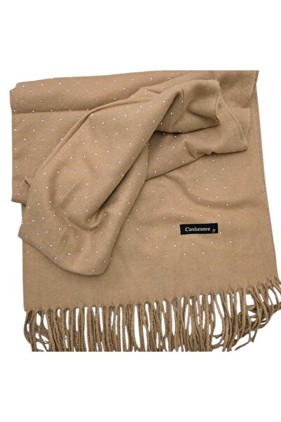 by Alexandra Vacarusi Women's shawl autumn winter model with applied stones