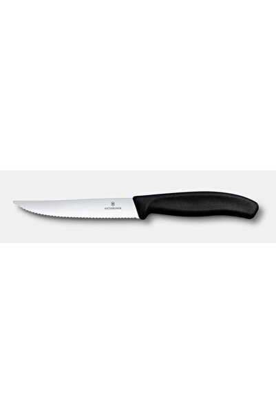 Victorinox Cutit Gourmet Steak 6.7933, Lama Zimtata 12 cm, Negru