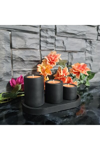 ERGİNCİ HOME 4 PARÇA MUMLUK AKSESUAR Tealight Mumluk Seti – Modern Dekoratif ...