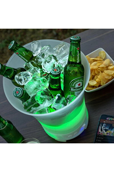 Next Trend 7L LED Milk Frother with Bluetooth Speaker – Drink Cooling and Multicolored Light for Parties