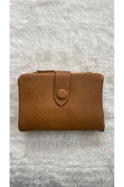 BLACK Medium Size Convenient Dust Bag Women's Wallet with Soft Textured Wristlet