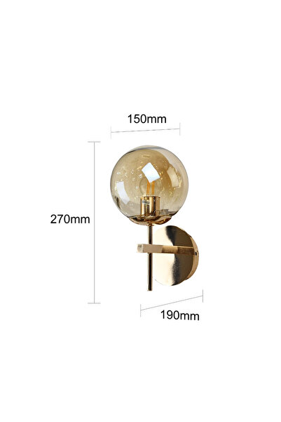HAMER Modern single gold wall sconce light