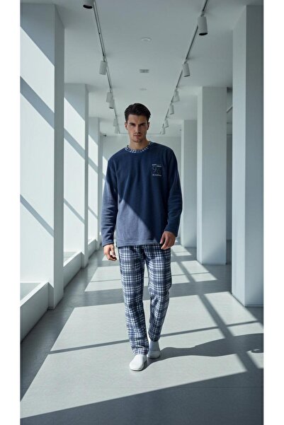 MİSS ELİZZA Ανδρικό σετ πιτζάμες Polar Blue