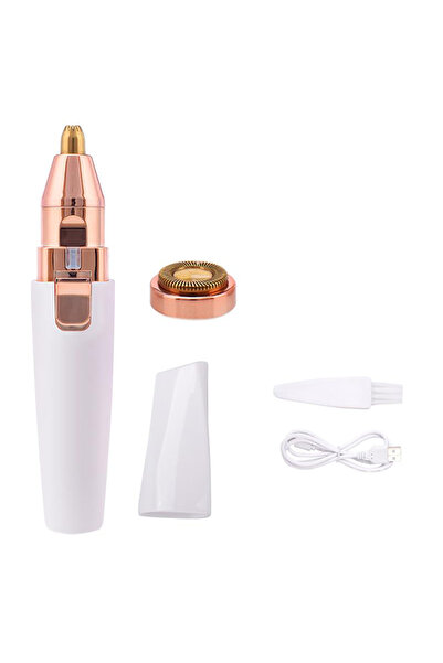 asell store Çift Başlıklı Epilasyon Yüz Çene Işıklı Kıl Tüy Alma Mini Cep Epi...