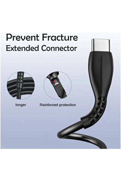 AWEI CL-115T Type-C Data Cable 1m, 2.4A, Smart Chip, Tangle-Free, Black