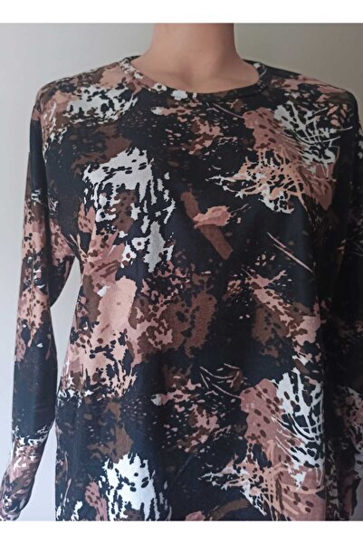 Noname Balanne Autumn Winter Season Suede Mother Combed Cotton Crew Neck Slit...