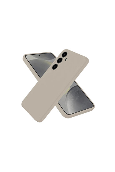 eco port حافظة سامسونج جالاكسي S25 نانو من الداخل مصنوعة من السيليكون المخملي - بودرة