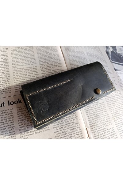 Mahfuz حافظة أقلام مصنوعة يدويًا بالكامل من الجلد الحقيقي المجنون لأقلامك الخ...