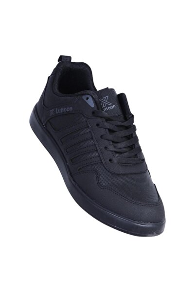 LUTTOON 4189 حذاء رياضي أسود للأولاد
