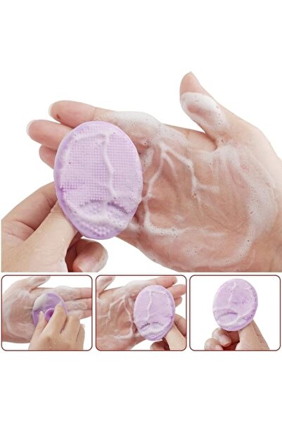 SUPER TRENDS Soft Silicone Baby Bath Brush and Comb Set, Crust Removal, Milk, Green, Purple