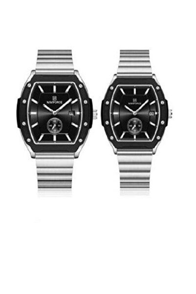 Naviforce Classic Barrel Shape Dial Chronograph Date Display Watch For Couple NF8068