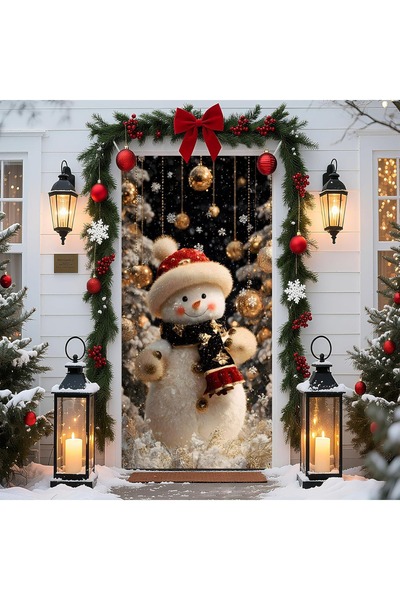 PROMISEBACKDROP2 190X75Cm Elastic Door Decoration, Fabric Door Dressing, Chri...