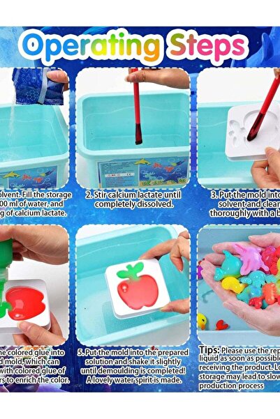 Generic 6 Color Magic Water ELF Water Animal Beads Kit DIY 3D Magic Gels Sea Life Toy