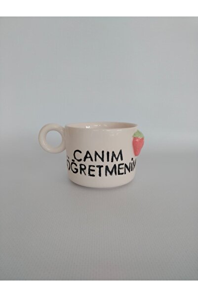 Zümrüdüanka Seramik كوب سيراميك خاص ليوم المعلم، معلمتي العزيزة