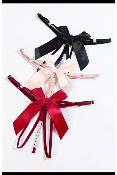 ARONA Kadın İnci ve Fiyonk Detaylı Tanga Ayarlanabilir Bel Tasarımı