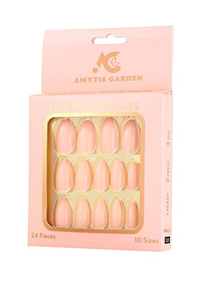 AMYTIS GARDEN Shiny artificial nails, 24 pieces S20