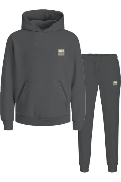 Jack & Jones JACK &JONES Drive Sweat Hood Set PLS sweatsuit - 12293268-Asphalt