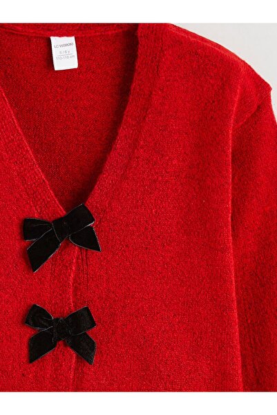 LC Waikiki Lcw Kids V-Neck Girl's Knitwear Cardigan