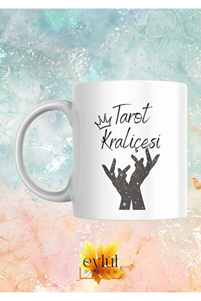 Eylül Design Tarot Queen Special Design Printed Mug Cups Gift Tea-Coffee Cup