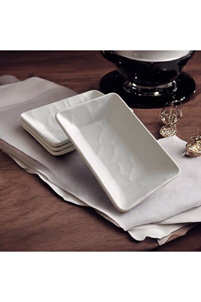 BARITCIOGLU Modern Snack Bowl Plate Mezelik 4-Piece Set