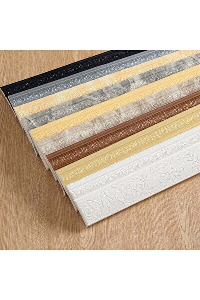 Generic Self-Adhesive 3D Skirting Sticker Foot Line Frame White