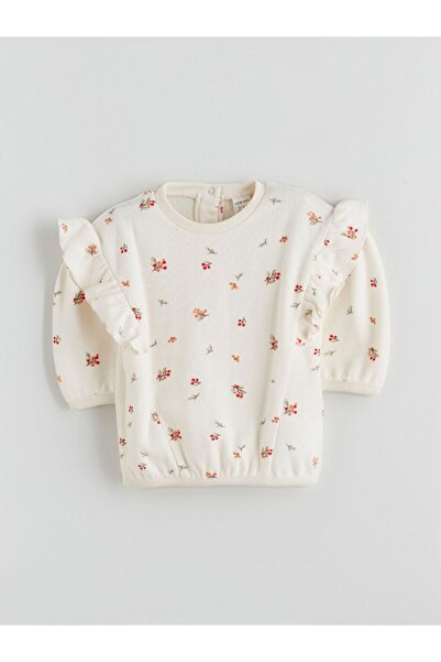 LC Waikiki LCW baby Crew Neck Baby Girl Sweatshirt