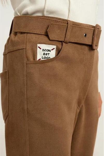 LOCO LOCO 7842 Girl's Suede Pants