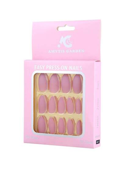 AMYTIS GARDEN أظافر صناعية مطفية، 24 قطعة M07