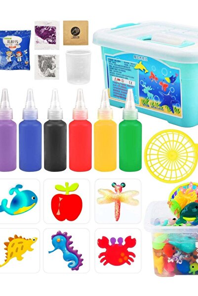Generic 6 Color Magic Water ELF Water Animal Beads Kit DIY 3D Magic Gels Sea Life Toy