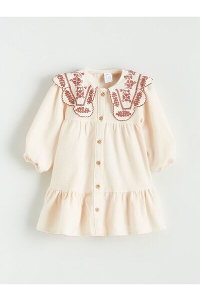 LC Waikiki LCW baby Bebe Yaka Kız Bebek Elbise