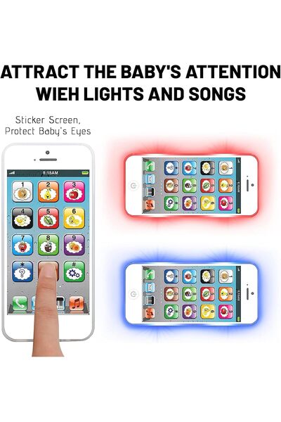 Generic X-Spring Kids Toy Mobile - Educational Multi-function Toy with 8 Modes & LED Lights, Black