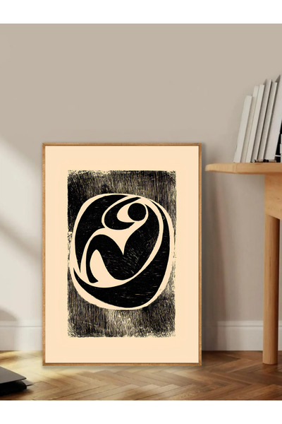 Tuba Decor Tablo dintr-o singură bucată cu rame din lemn pentru sufragerie, s...