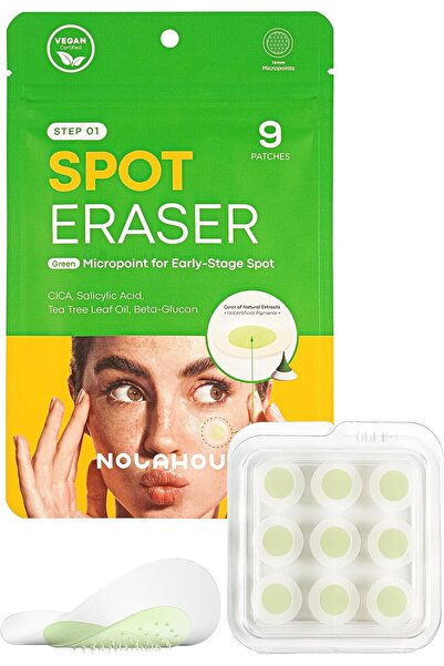 NOLAHOUR مزيل البقع باللون الأخضر مايكرو بوينت للبقع المبكرة - بقع الحبوب وال...