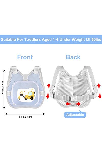 Generic Toddler Saddle Leash Foldable Child Safety Harness Anti-Lost Wrist Strap (Blue)