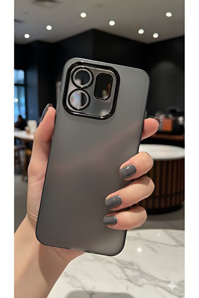 TechTrove غطاء متوافق مع هاتف Infinix Smart 9، هيكل شفاف مع حماية للكاميرا، غ...