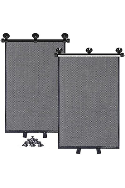 Generic مظلات شمسية جانبية قابلة للسحب من فويسي لنوافذ السيارة (عبوة من قطعتي...