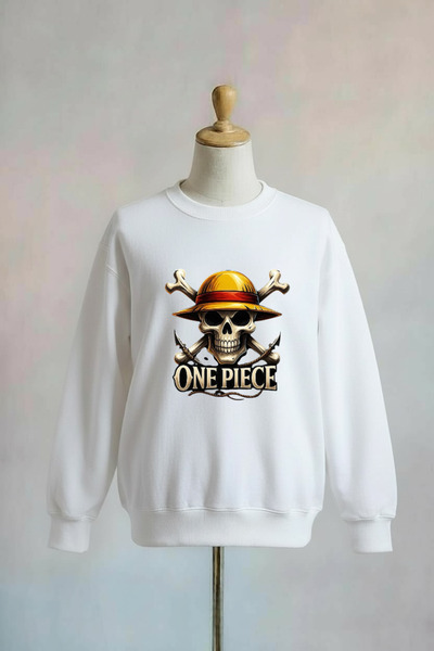 Vordevia Jednodijelni pamučni sweatshirt sa 3 niti, veće veličine, beli