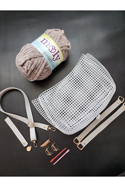 FERİHA HOBİ AKSESUAR مجموعة حياكة حقائب ثلاثية الأبعاد من القماش (8 قطع)