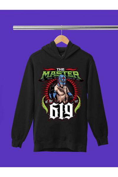 MAGORS REY MYSTERIO WWE IMPRIMAT bumbac 100% PACHETĂ DE HĂRȚIȚE CU GLUGĂ CU TEXTURA MOALE PENTRU COPII tricou
