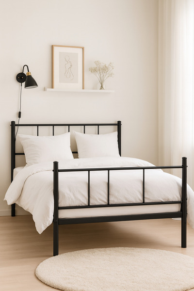 GENERAL Single bed 190X90 cm - Black